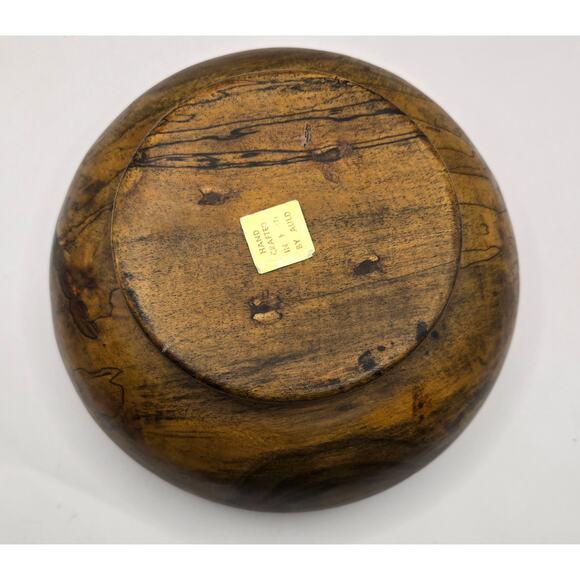 Vintage Mid-Century Handcrafted Wooden Bowl by David Auld - Picture 6 of 6